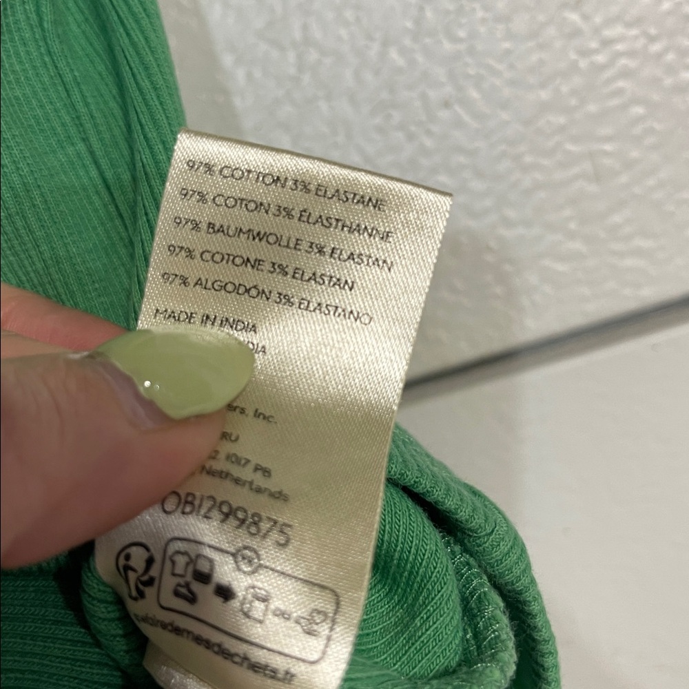 MAEVE ANTHROPOLOGIE RAFAELA BOW TIE TANK TOP EMERALD GREEN SMALL BLOUSE - Picture 6 of 6